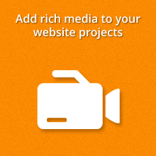 add rich media to your website projects